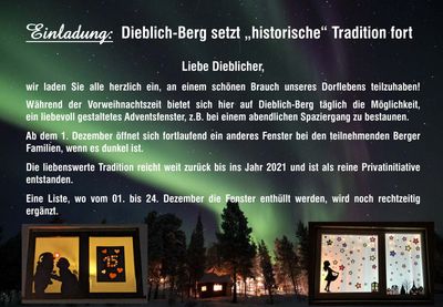 Plakat: Adventsfenster