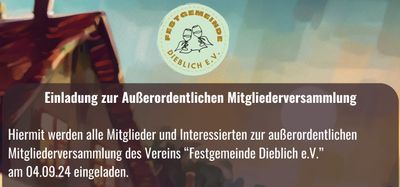 Außerordentliche Mitgliederversammlung